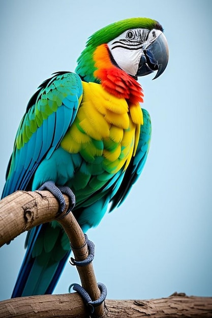 Retrato de un guacamayo de Indonesia