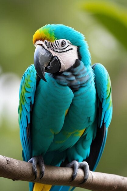 Retrato de un guacamayo de Indonesia