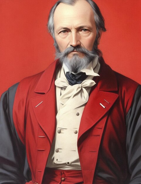 Retrato de Henry Dunant, padre de la Cruz Roja