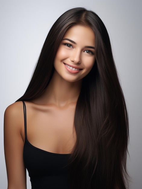 Foto retrato de una hermosa joven modelo sueca en la playa