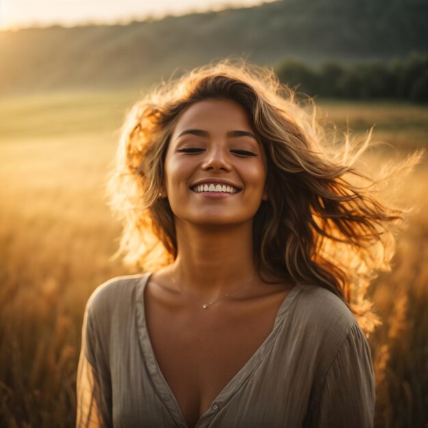 Retrato de una hermosa joven