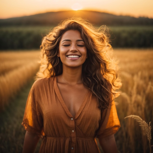 Retrato de una hermosa joven