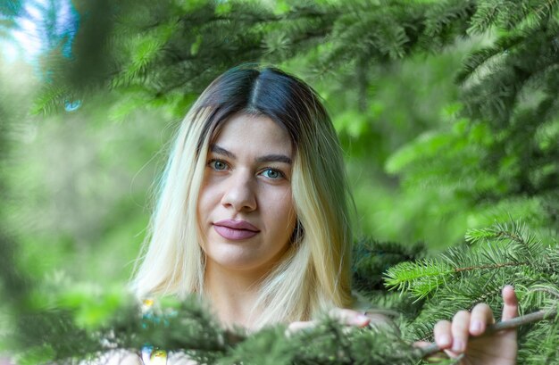 retrato de una hermosa mujer joven hermosa niña joven