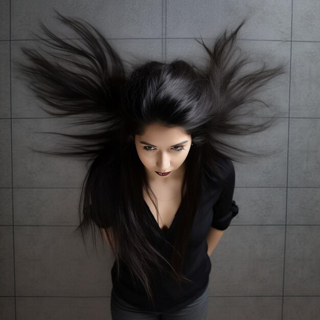 Foto retrato de una hermosa mujer polaca