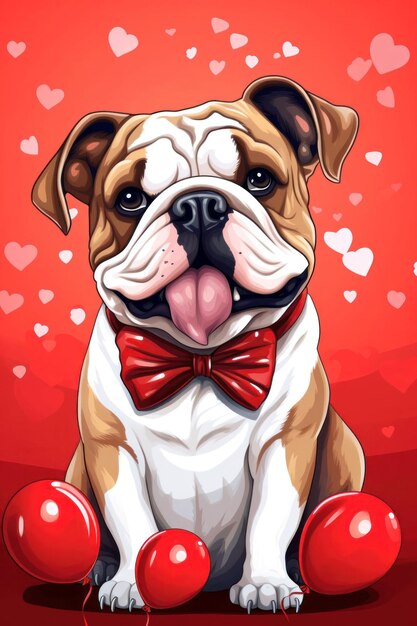 Retrato del hermoso Bulldog Inglés 5