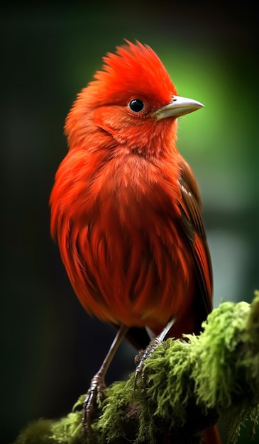 Retrato de un hermoso pájaro blanco