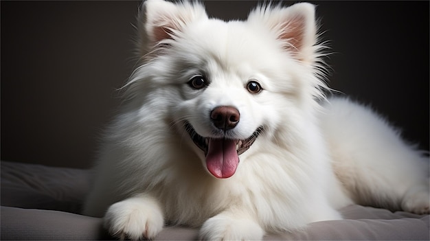 Retrato de un hermoso perro husky siberiano con ojos azules