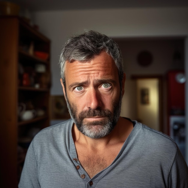 Retrato de un hombre de 45 años