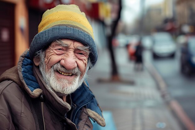 Retrato de un hombre con barba y chaqueta