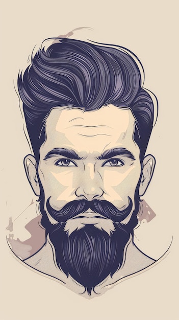 Foto retrato de un hombre con barba