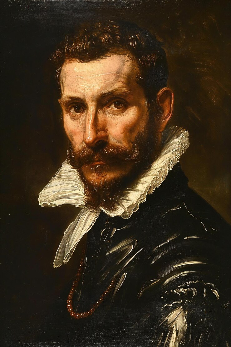 Retrato de hombre bien educado de alta calidad y alta resolución