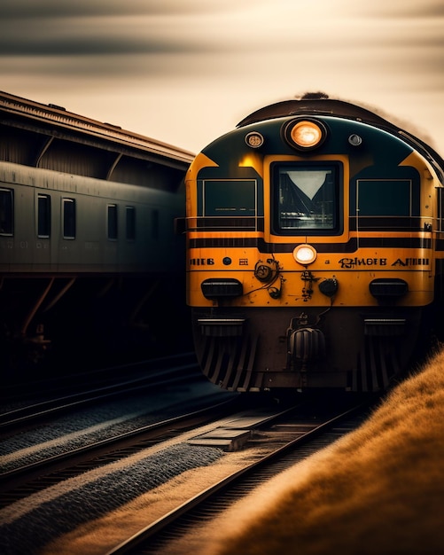 Retrato de un hombre del ferrocarril generado por la IA