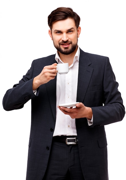 Foto retrato de hombre de negocios confidente