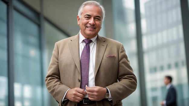 retrato de un hombre de negocios sonriente