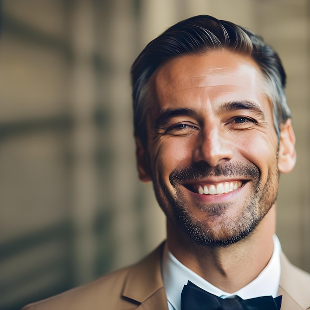 Retrato de un hombre de negocios sonriente