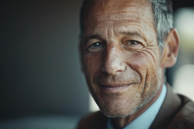 Retrato de un hombre de negocios sonriente