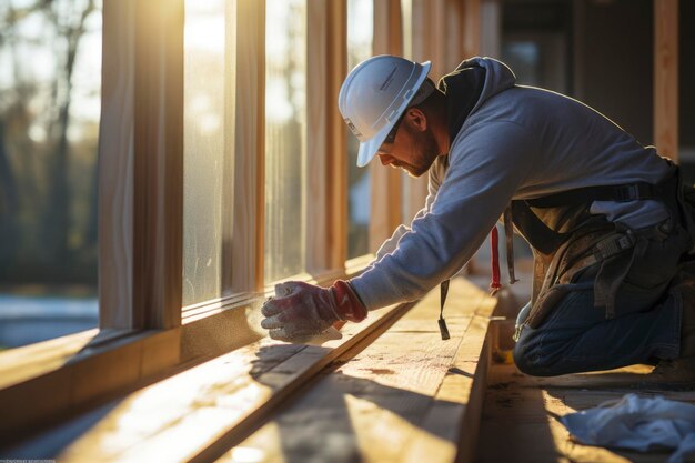 Foto un retrato de un hombre trabajador