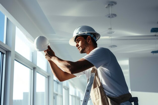 Foto un retrato de un hombre trabajador