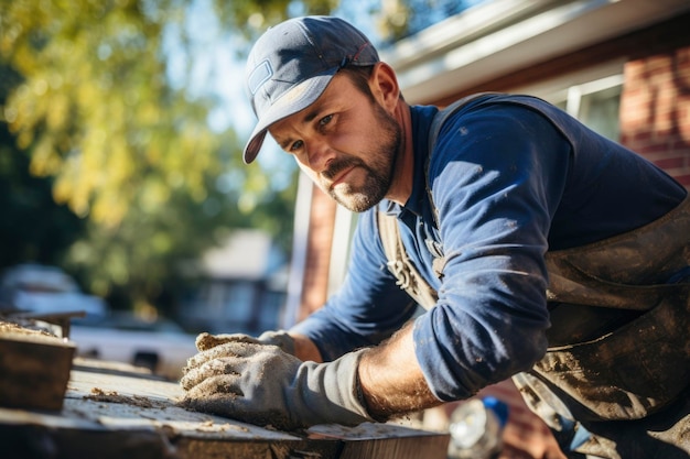 Un retrato de un hombre trabajador