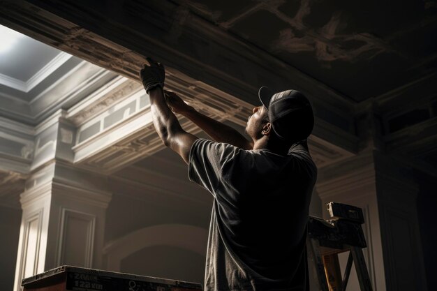 Foto un retrato de un hombre trabajador