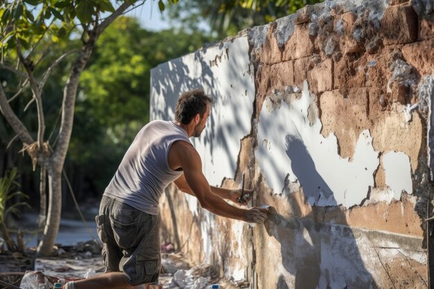 Foto un retrato de un hombre trabajador