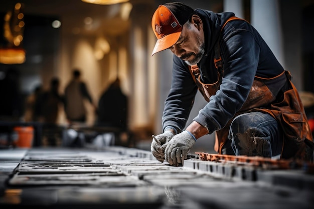 Un retrato de un hombre trabajador