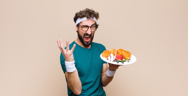 Retrato de un hombre vestido con ropa deportiva