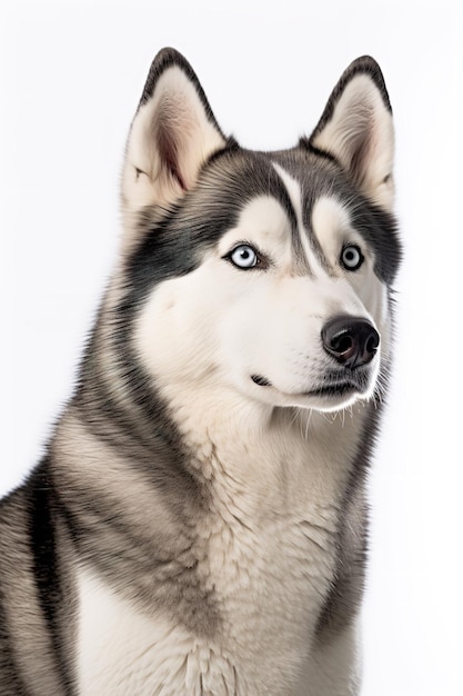 Retrato de husky siberiano