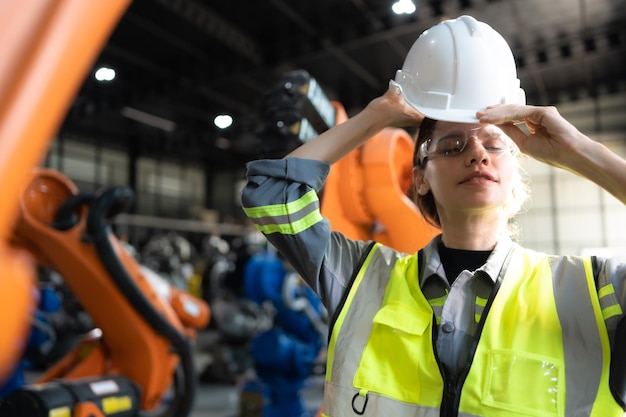 Retrato de una ingeniera con la misión de auditar las pruebas, mejorar el software y calibrar el brazo robótico