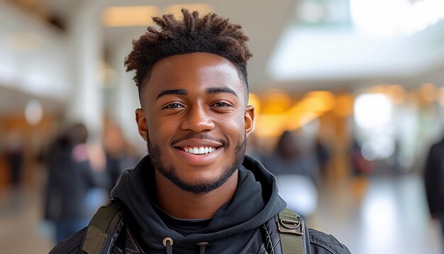 Retrato de un joven afroamericano