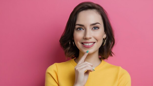 Retrato de una joven hermosa y elegante