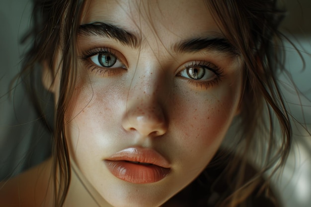 Retrato de una joven hermosa Foto de moda