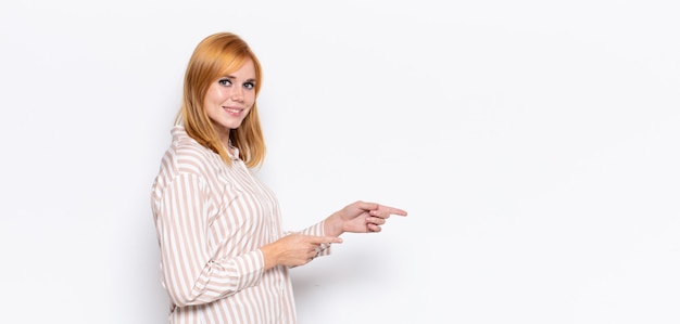 Retrato, de, joven, mujer bonita