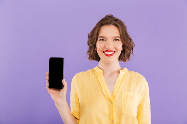 Retrato de una joven sonriente