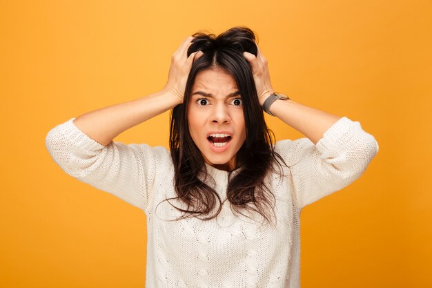 Retrato de una joven sorprendida