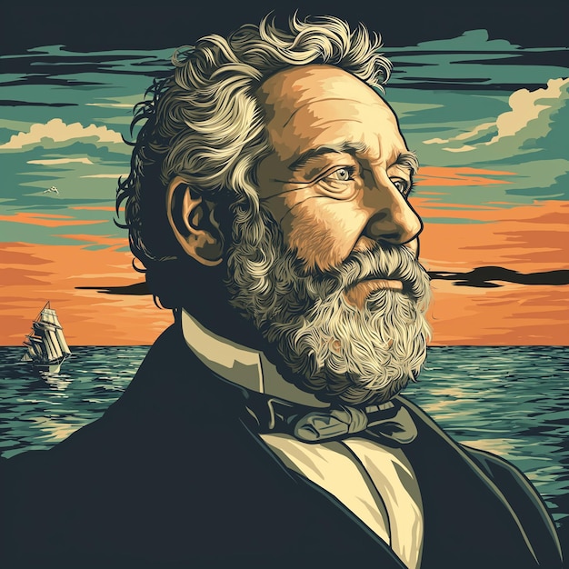 Foto el retrato de jules verne