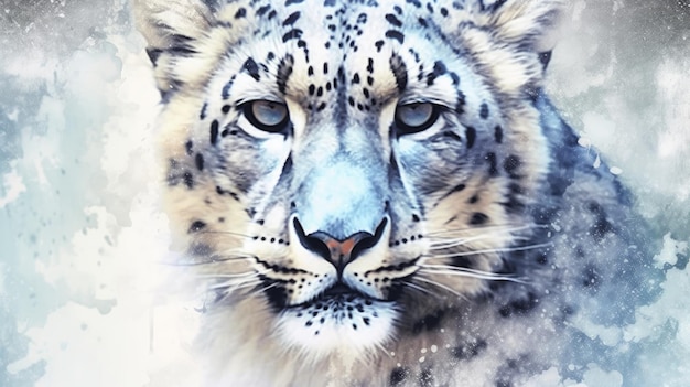 Retrato de un león blanco fondo de papel de pared HD 8K Imagen fotográfica de stock
