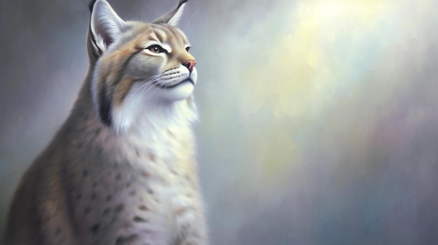 Retrato de lince eurasiático Lynx lynx