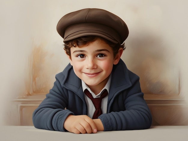 Retrato del lindo niño judío