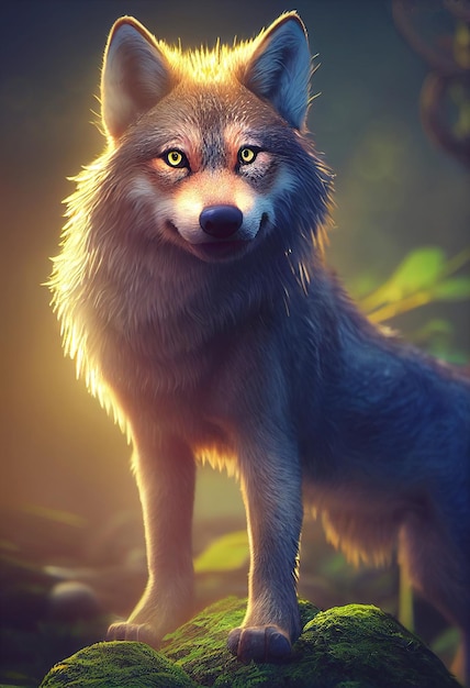 Retrato de lobo