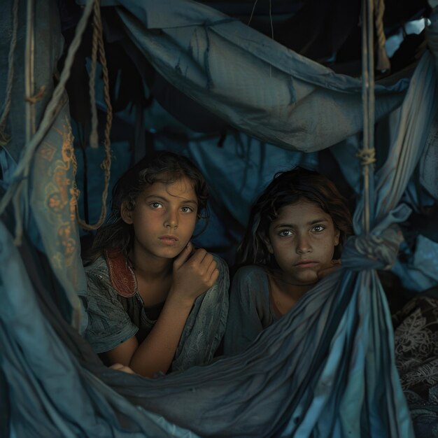 Retrato de las luchas de la vida de un huérfano y la resiliencia de un niño sin padres navegando a través de desafíos con esperanza y determinación en un mundo de incertidumbre