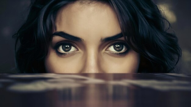 Foto un retrato magnífico de una persona con ojos