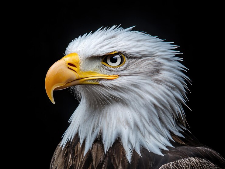 El retrato del majestuoso águila calva