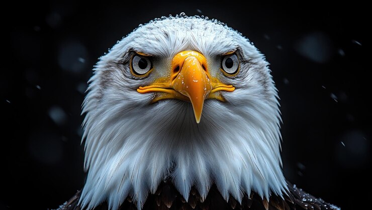 El retrato del majestuoso águila calva
