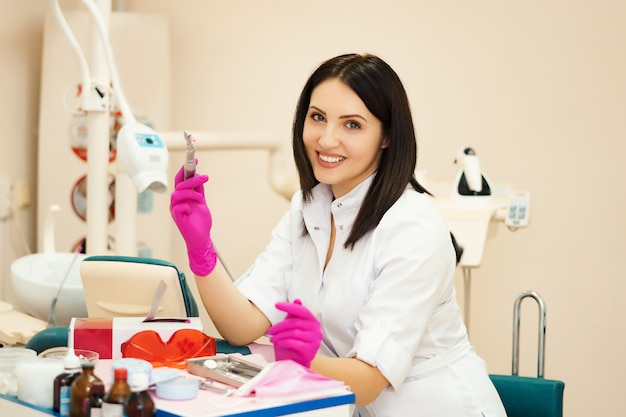 Retrato de un médico dentista