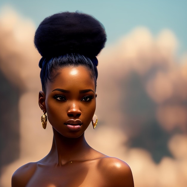 Retrato de una mujer africana
