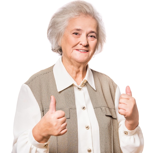 Retrato de una mujer anciana