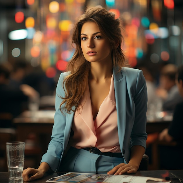 Retrato de una mujer elegante