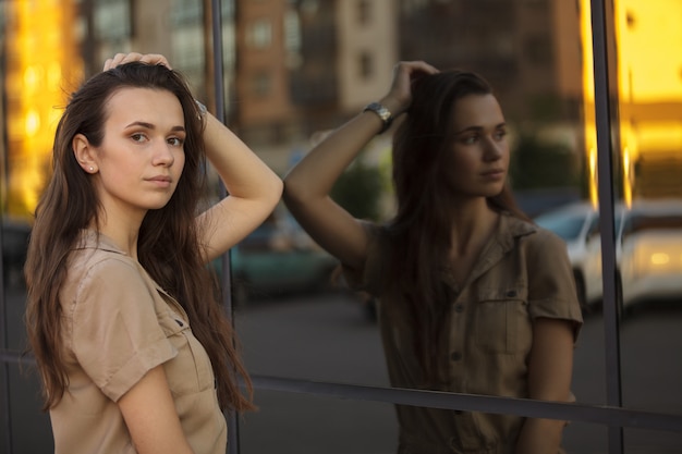 retrato de mujer con estilo