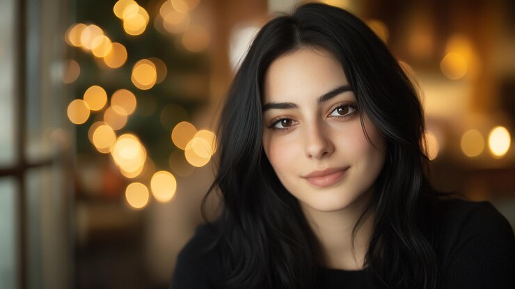 Retrato de una mujer con iluminación suave